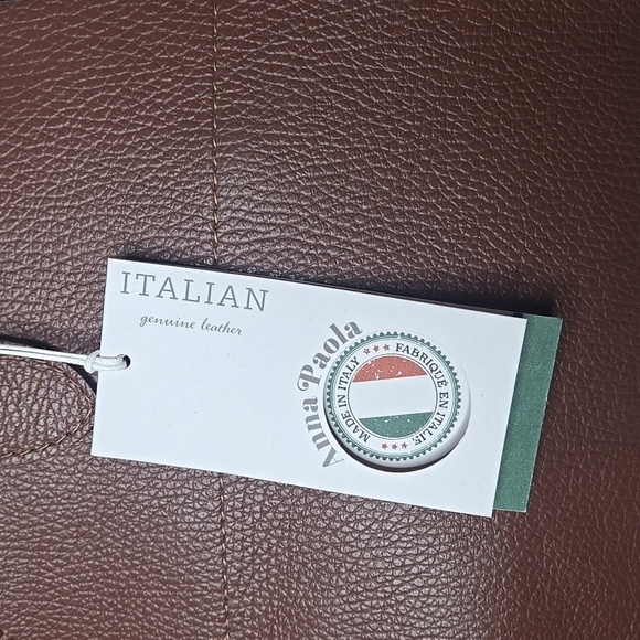 Anna Paola bronw leather bag Made in Italy - Picture 3 of 9